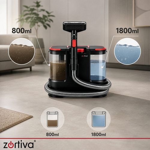 Tvättdammsugare 800 W 17 000 Pa – Textilvårdsmaskin för Mattor, Möbler & Bilklädsel - Bild 9