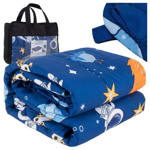 Tyngdtäcke för Barn 4 kg 100 x 150 cm – Vikttäcke med Glasmikropärlor & Förvaringsväska