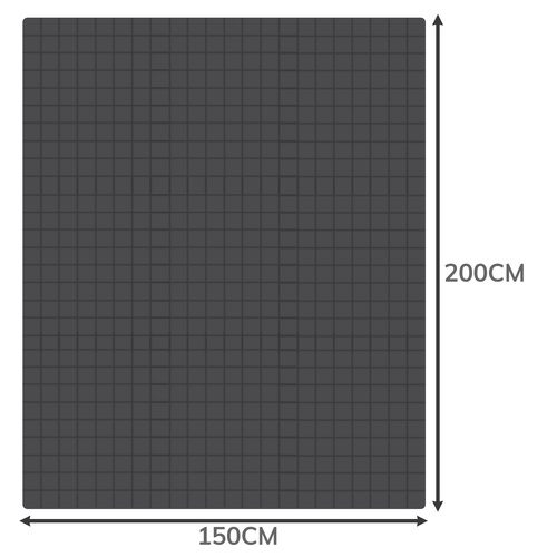Tyngdtäcke 6 kg 150 x 200 cm – Vikttäcke med Glaspärlor & Förvaringsväska - Bild 2