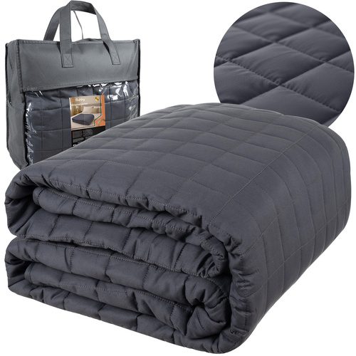 Tyngdtäcke 10 kg 200 x 220 cm – Vikttäcke med Glaspärlor & Förvaringsväska