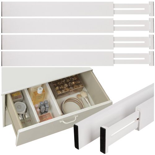 Lådavdelare 4-pack – Utdragbara Lådinsatser i Bambu 42–56 cm