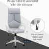 Ergonomisk Kontorsstol med Nätrygg & Justerbar Höjd