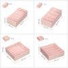 Förvaringslådor för Underkläder – Set om 8, Rosa