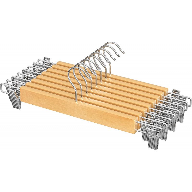 Galgset i Trä – 8 st med Reglerbara Klämmor