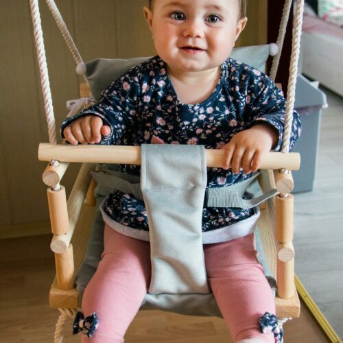 Gunga för barn – inomhus/utomhus, perfekt från 12 mån