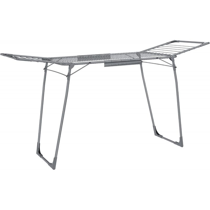 Hopfällbar Torkställning – Grå, 173 × 56,5 × 96,5 cm