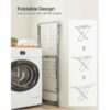Hopfällbar Torkställning – Grå, 182 × 50 × 102 cm