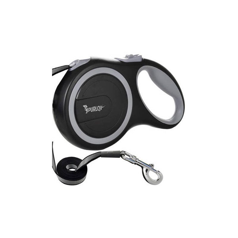 Hundkoppel 5 m – starkt flexikoppel med säker låsmekanism