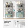 Källarhyllor i Metall – 75 × 30 × 150 cm, Max 875 kg, Silver