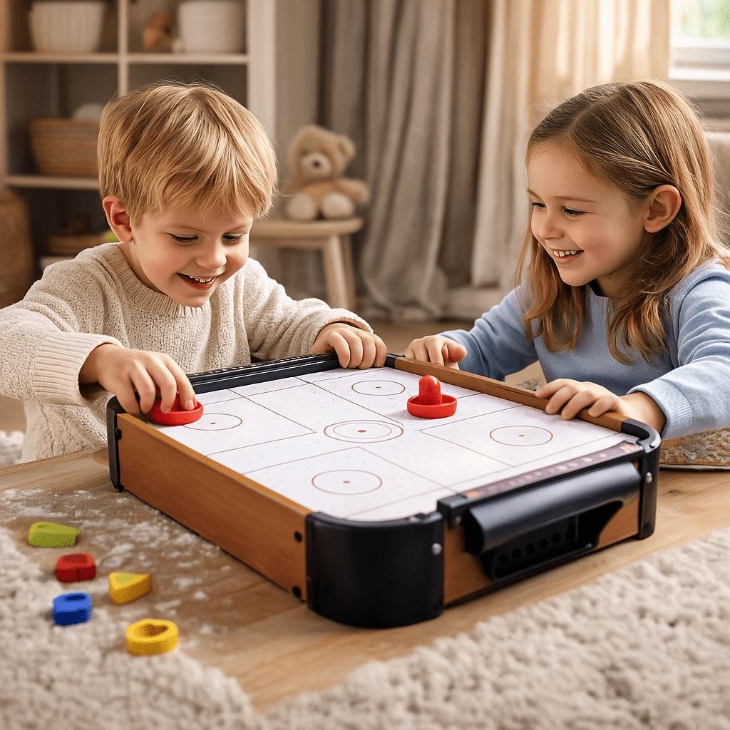 Lufthockeybord – air hockeyspel för både barn och vuxna