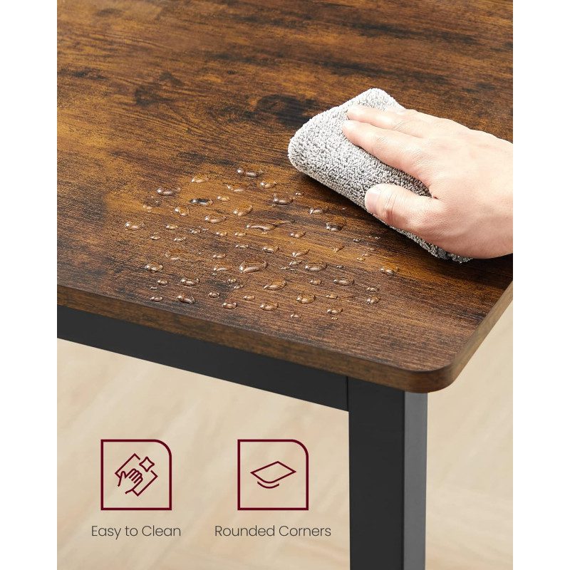 Matbord i Industriell Stil – Vintage Brun/Svart, 110 x 70 x 75 cm