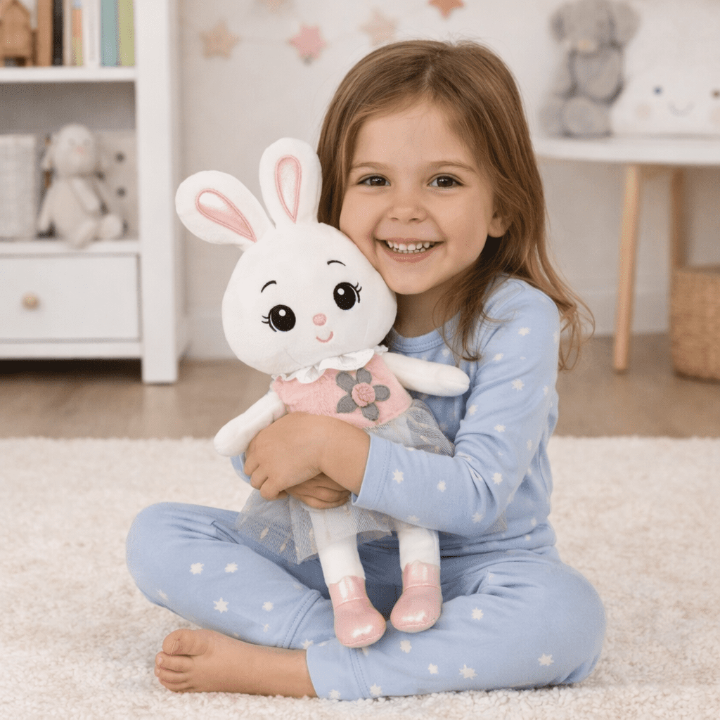 Mjuk Kanin gosedjur 45 cm  – Gosig Vän för Barn - Gosedjur