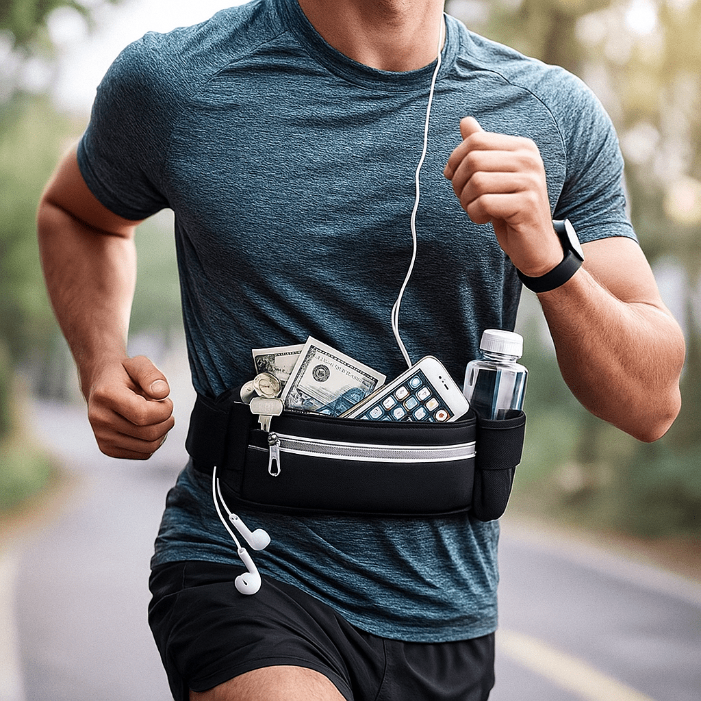 Multifunktionell Löparmidjeväska – idealisk för både träning och vardagsanvändning