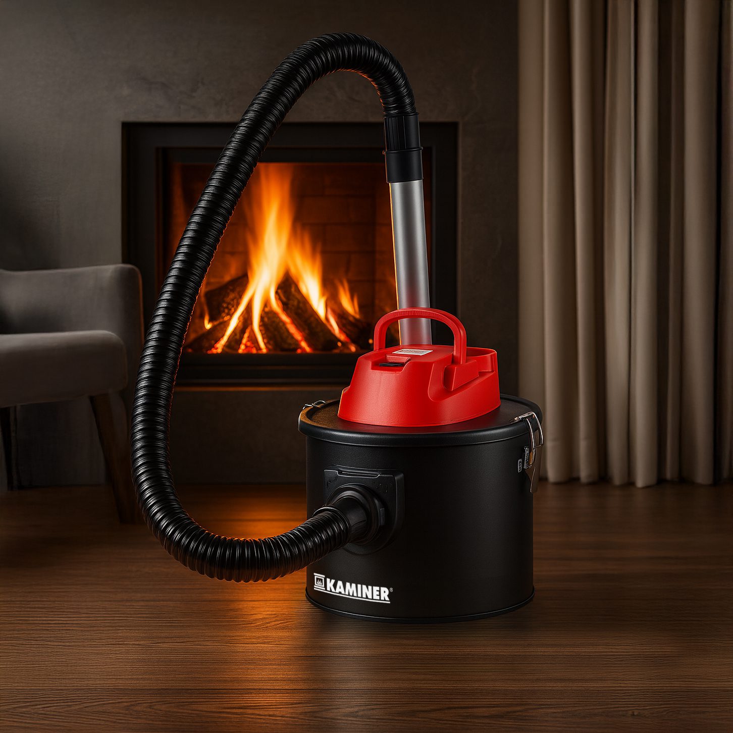 Askdammsugare 800 W – 10 L Industrimodell med HEPA-filter, Sug/Blås & Tillbehör – Svart