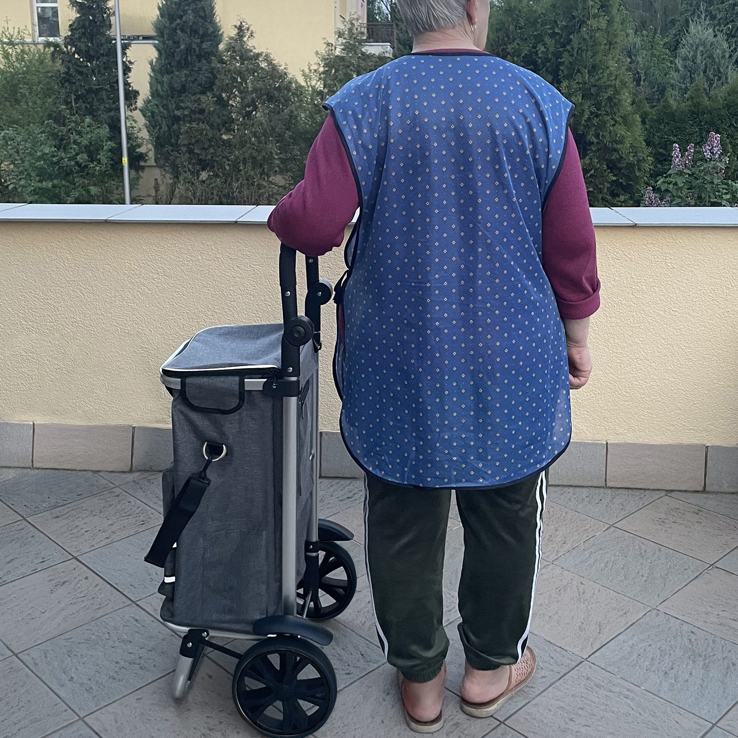 Hopfällbar transportvagn