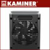 Keramisk kaminvärmare 1500W – LED-display, 10–49 °C termostat & timer, svart