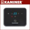 Keramisk kaminvärmare 1500W – LED-display, 10–49 °C termostat & timer, svart