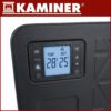 KAMINER Elektrisk Konvektor 2300W i Svart med WiFi-styrning, Fjärrkontroll, LCD och Timer – 70 × 43 × 12 cm