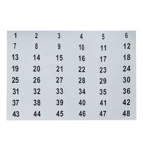 Nyckelskåp 48 krokar – komplett set med nyckelbrickor
