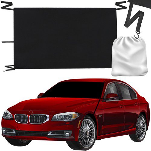 Fönsterskydd mot frost, svart – universell passform