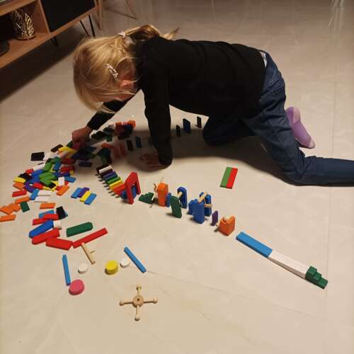 Domino 360 delar – träklossar