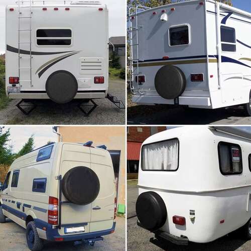 4-pack universella skydd för däck och fälgar 17–20” – hållbara överdrag för transport och lagring