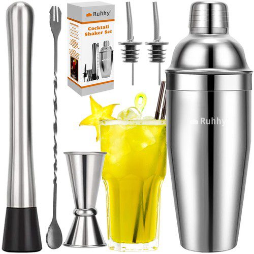 Bartenderset 6 delar – professionell 750 ml cocktailshaker