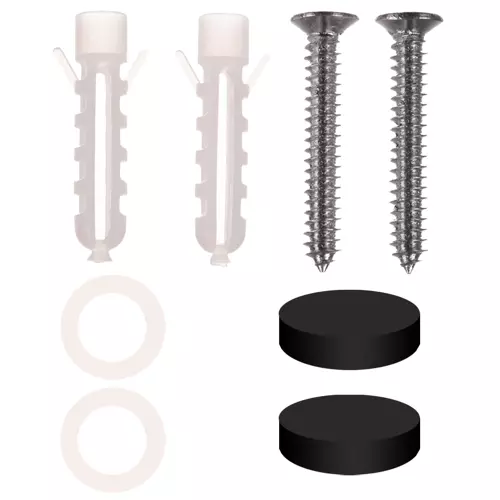 Svart metallhylla med kant 50×10,5×6 cm – för kök och badrum