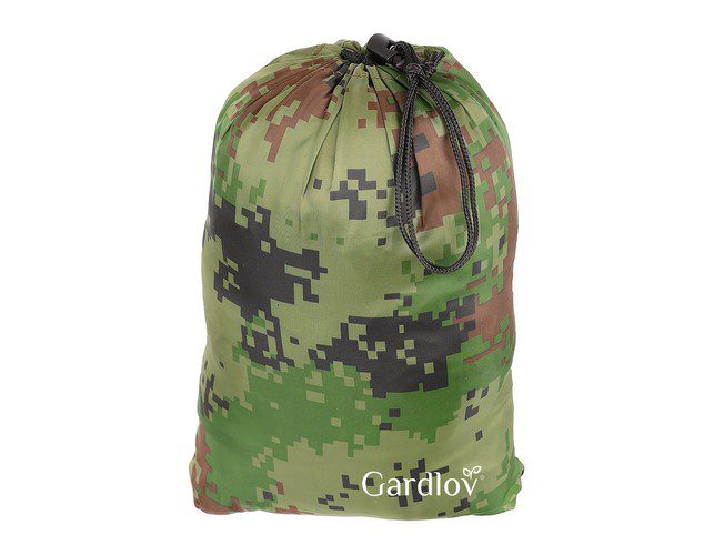 Camouflage hängmatta med integrerat myggnät – perfekt för camping & äventyr