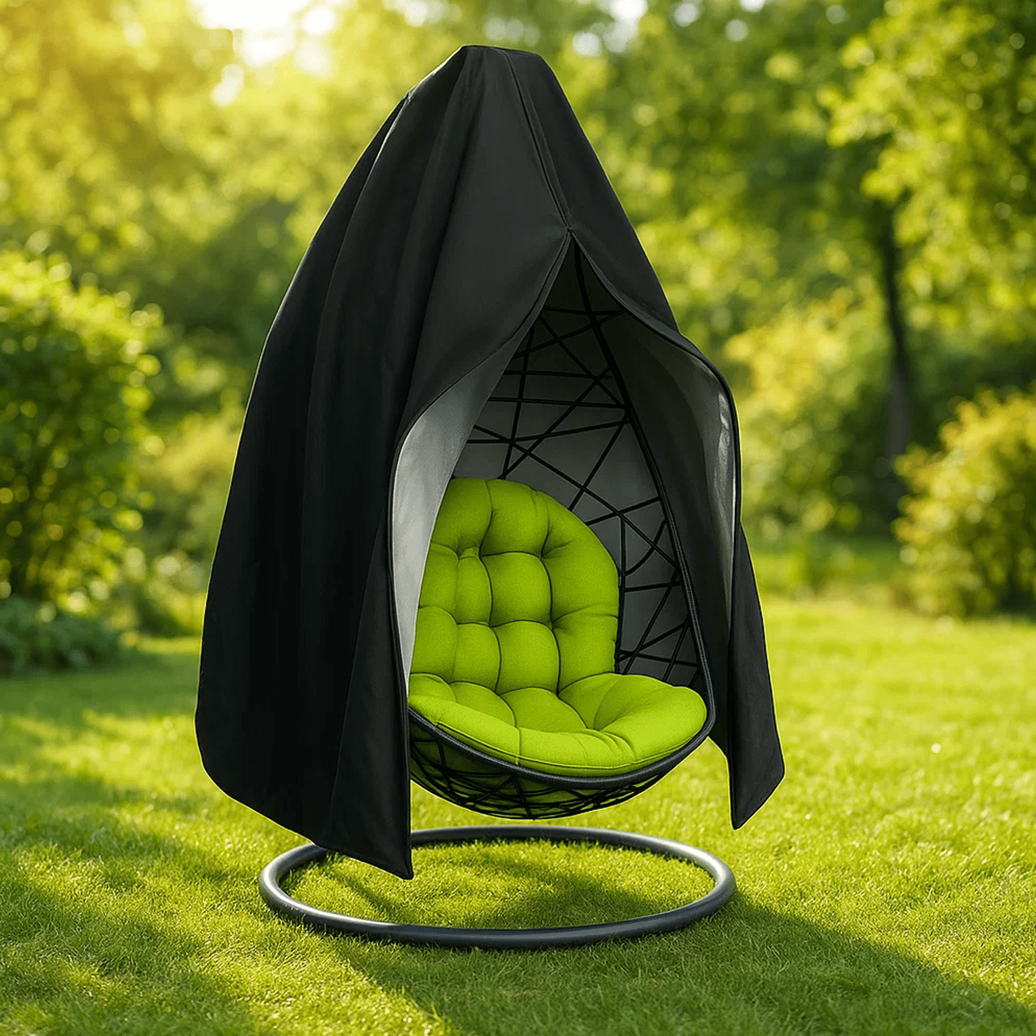 Vattentätt Överdrag för Hängfåtölj, Ampel & Gunga – 168 × 115 cm med Förvaringsfodral, UV-skydd