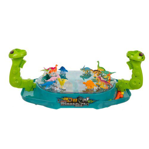 Dinosaurie skjutspel – arkadlek för barn med mål och kulor