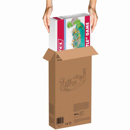 Dinosaurie skjutspel – arkadlek för barn med mål och kulor