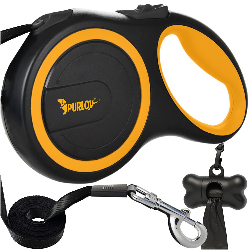 Hundkoppel 5 m – starkt flexikoppel med säker låsmekanism
