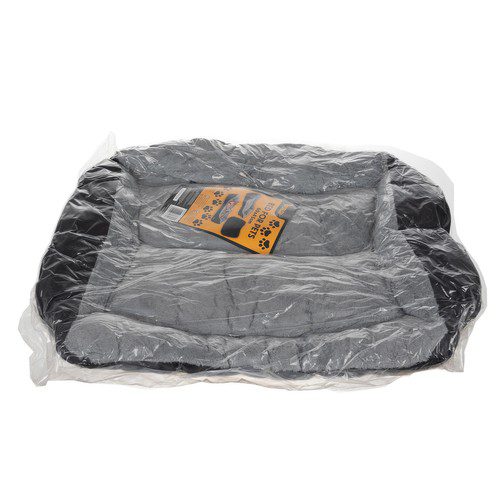 Mysig hund- och kattsäng – grå 60 × 45 cm