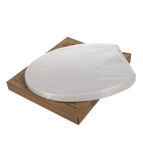 Toalettsits med dämpad stängning – vit PP, quick-release & justerbara gångjärn