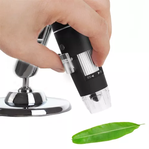 Digitalt mikroskop 1600x med USB-anslutning – 2 Mpix kamera, LED-ljus, foto- och videofunktion