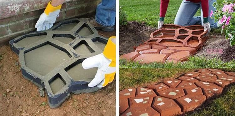 Hexagonalt Gjutnät i Plast för Trädgårdsgångar