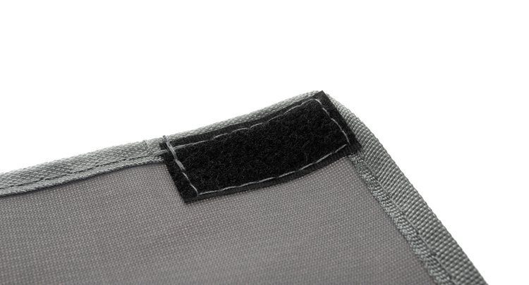 Tvättkorg med tre avdelningar – extra stor 130 L, grå