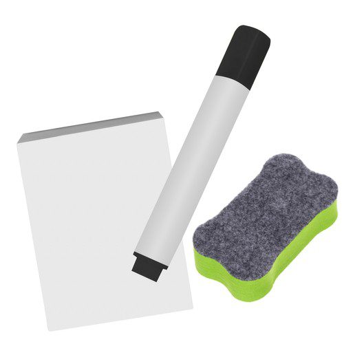 Roterande dubbelsidig barntavla – magnetisk whiteboard & kritboard i ett