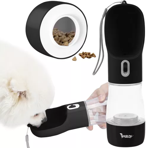 Kombinerad Hundflaska & Vattenskål – 2-i-1 Design