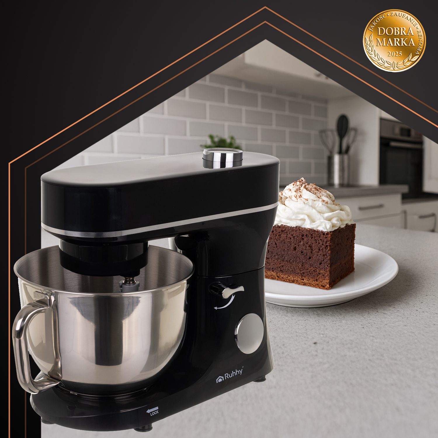 Planetarisk 6,2 L Köksmaskin med Värmeskål, Touchdisplay & 3 Praktiska Tillbehör