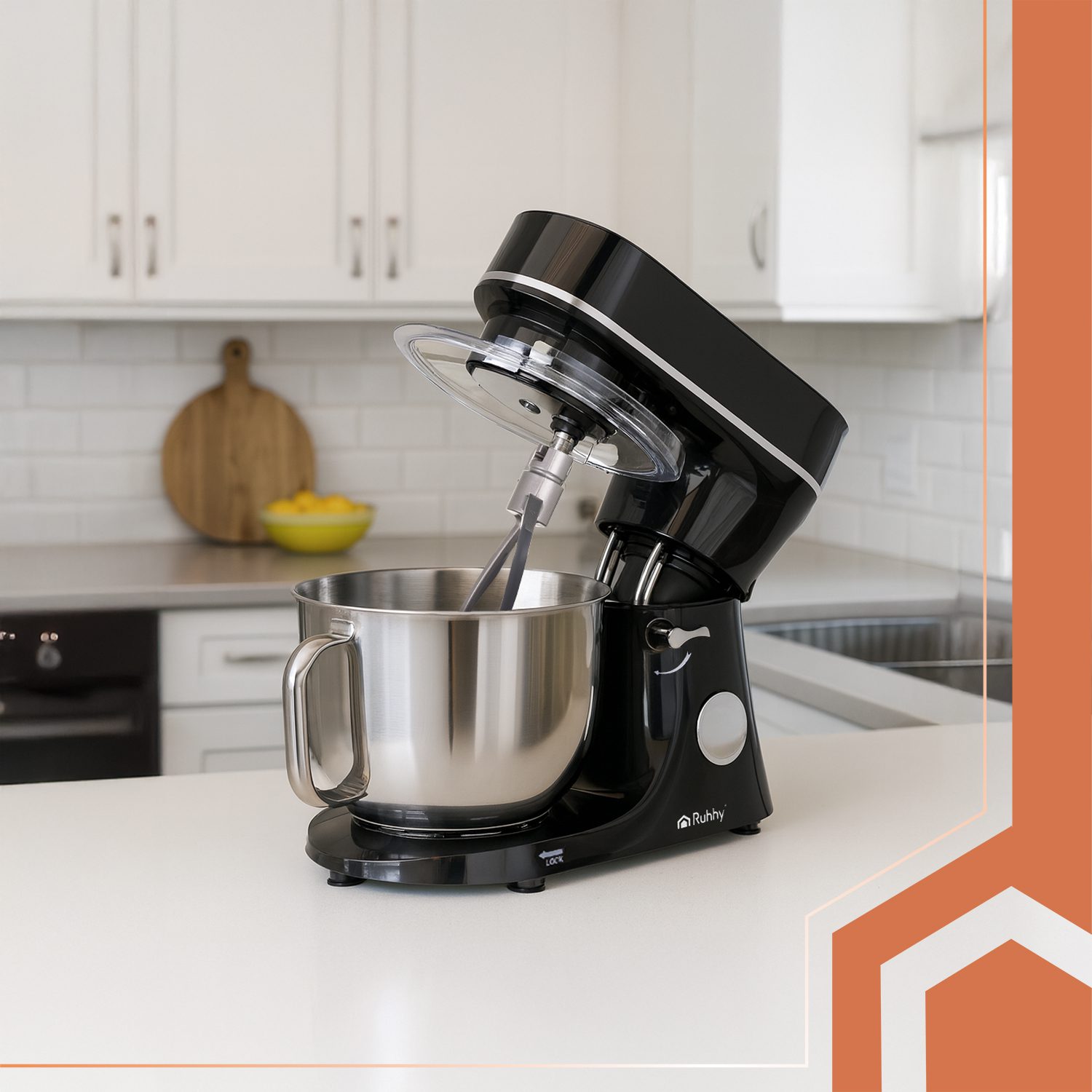 Planetarisk 6,2 L Köksmaskin med Värmeskål, Touchdisplay & 3 Praktiska Tillbehör