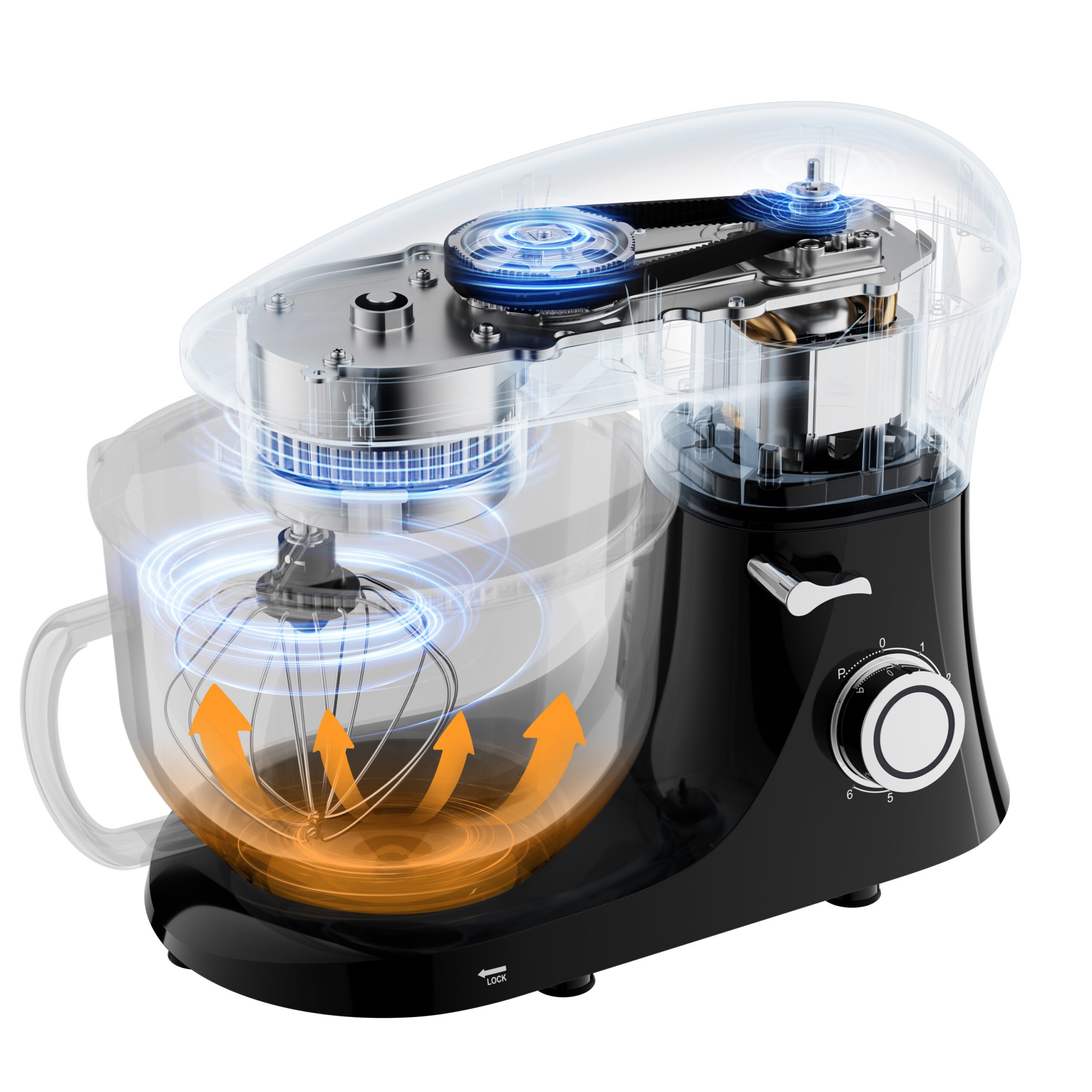 Köksmaskin 6,2 liter – 2200W matberedare inklusive tillbehör