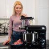 Multifunktionell Köksmaskin 3-i-1 – 2200 W Planetmixer med Köttkvarn & Mixer, 6,2 L Skål