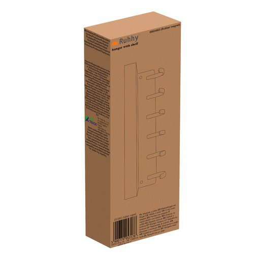 Vägghängare med magnet – nyckelhållare och klädhängare i ett