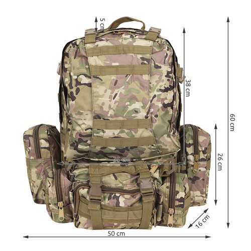 Militär Tactical Ryggsäck 45L – slitstark camping- och friluftsryggsäck