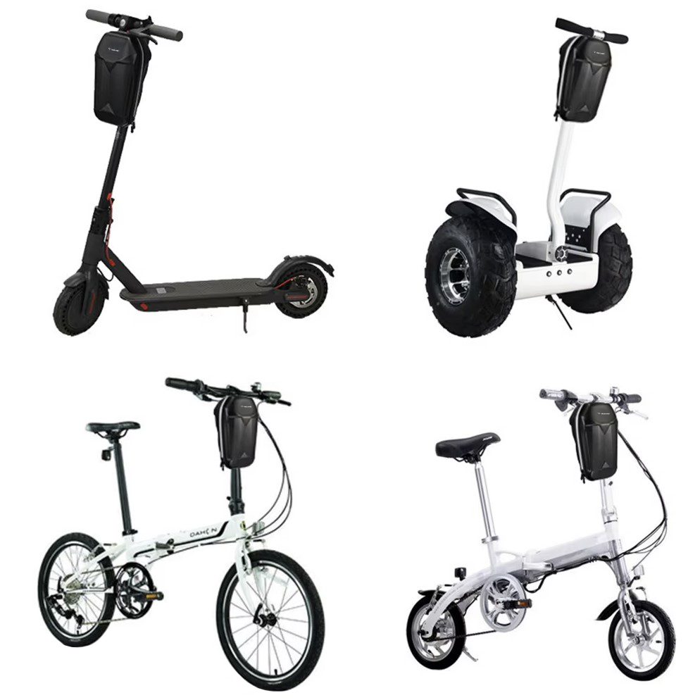 Skoterväska 5L – vattentät hård styrväska med kardborre, svart