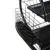 Diskställ med 2 nivåer – hållbar konstruktion i järn, 37 × 53 × 25 cm