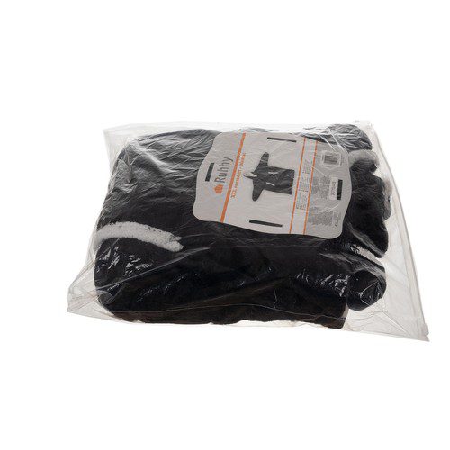 Svart oversize hoodie XXL – tjock filttröja med huva och fickor