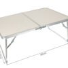 Fällbart bord för camping – kompakt och lätt, 63 × 36 × 27 cm